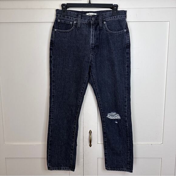 Madewell Perfect Vintage Knee Rip Jean in Roxstone Wash 27 - Picture 2 of 7